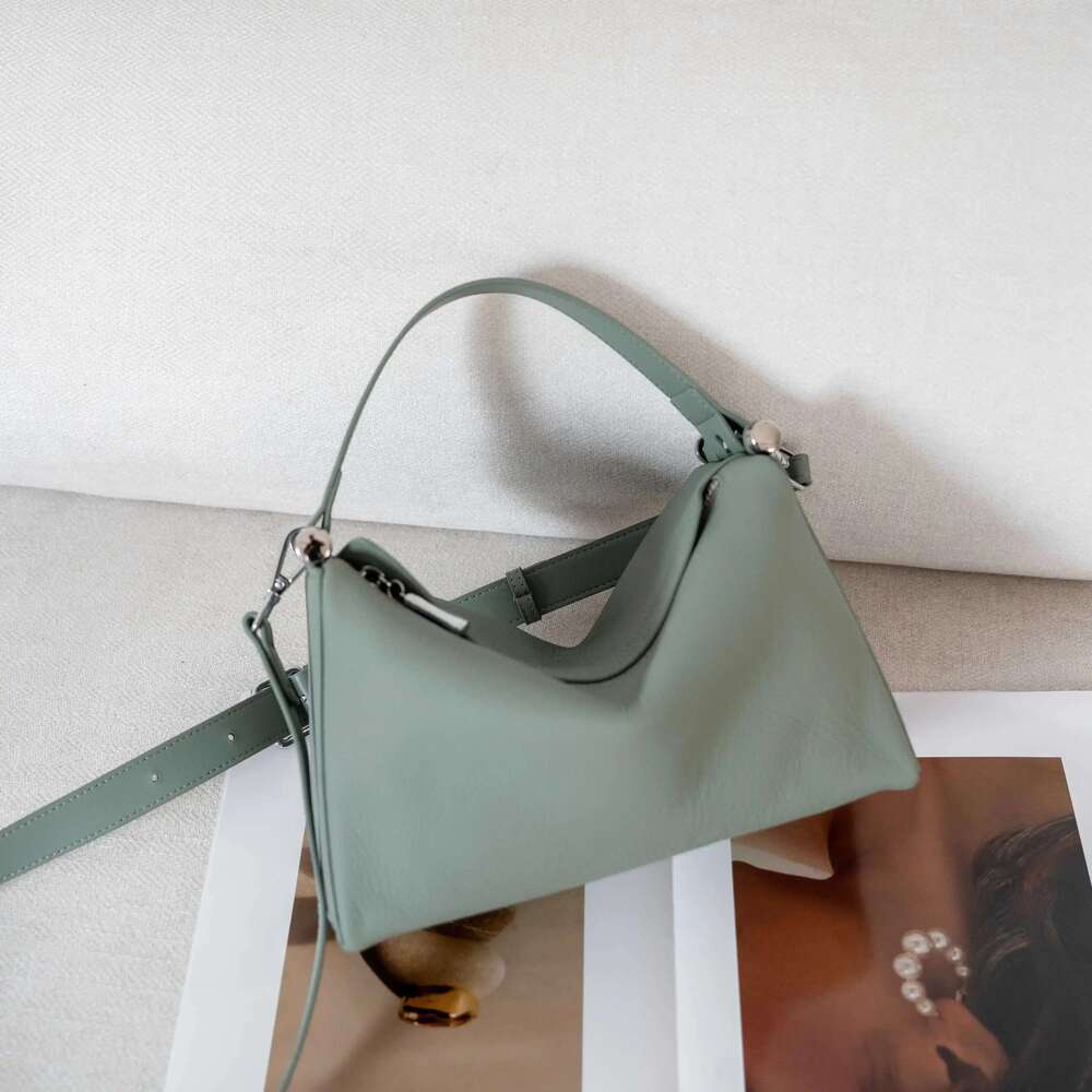 Designer Bags 2025 Genuine Leather Fashion Women Shoulder Crossbody Green Bag Yellow Designer Soft Cowhide Ladie Handbag Female Apricot Luxury Bag