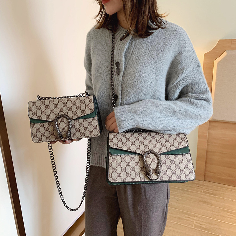 2025 New Trendy and Fashionable Wine God Printed Mini Single Shoulder Diagonal Chain Women's Bag