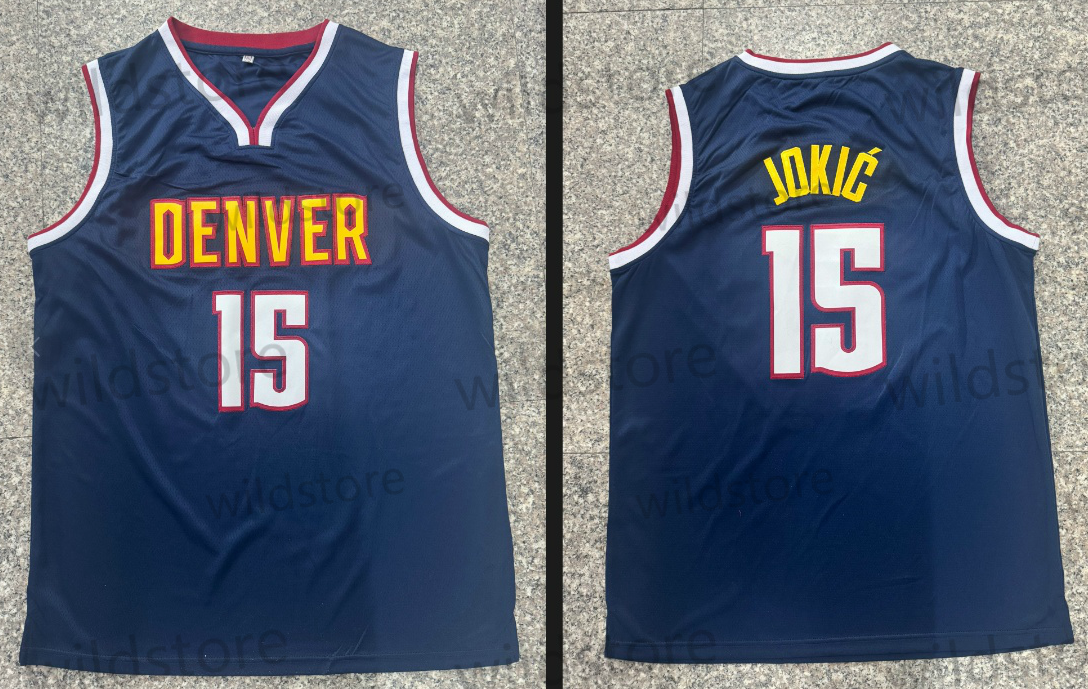 15 Jokics 2025 Basketball Jersey Murray Braun Porter Jr. Westbrook Nnaji Custom Jerseys Sweatshirt - Embroidered