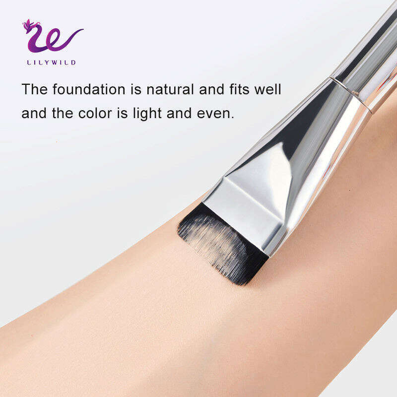 DHgadges Ultra Thin Flat Top Foundation Brush High Density Nylon Bristles for Liquid and Powder Makeup