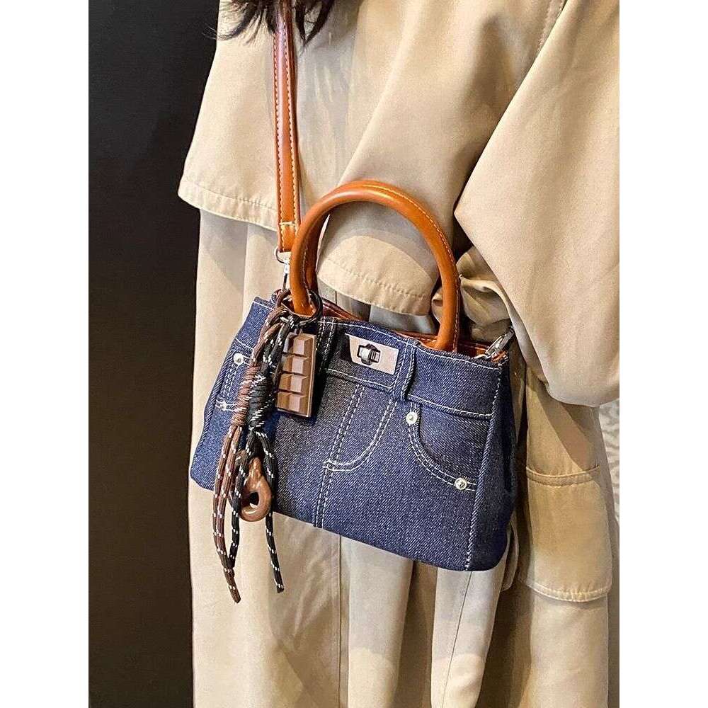 Denim pants handbag tote bag crossbody bag