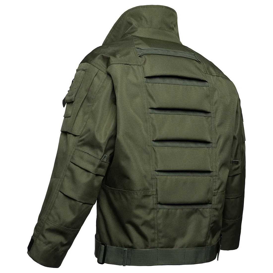 Agent Tactical Suit Jacket Mens Windproof Stab-proof Scratch-resistant Wear-resistant Locomotive Hard Jacket W250524