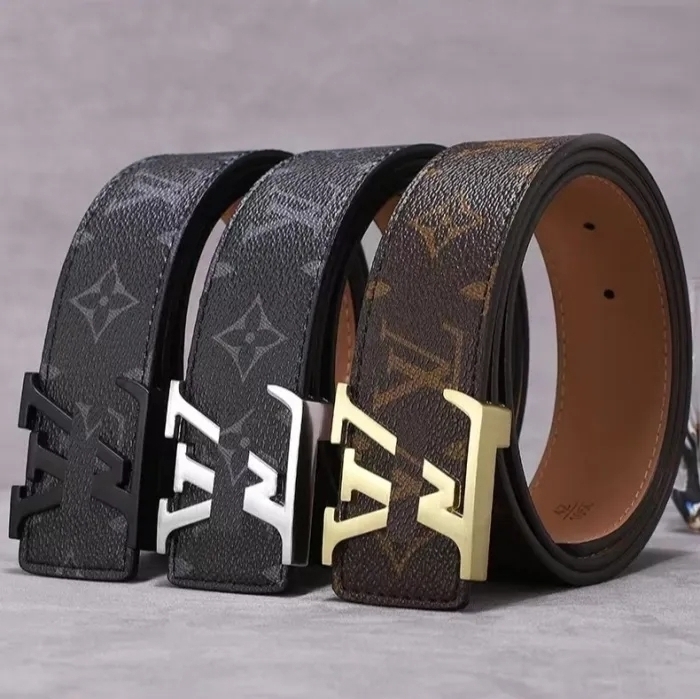 Fashion Big buckle genuine leather Belt orange box Designer Belts 100-120CM men women high quality new mens Belts