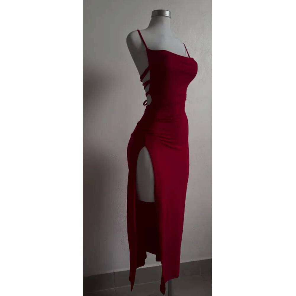 2024 explosive new summer high sensibility halter strap Spice Girl bag hip dress