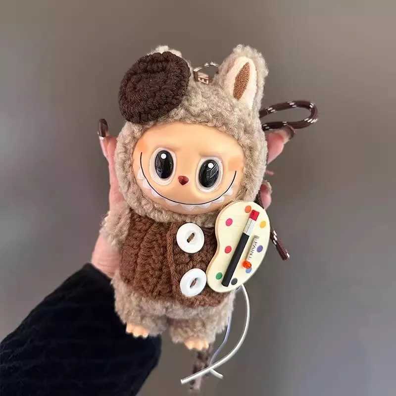 Labubu Pendant Doll Small Artist Shaping Camera Shaped Bag Decoration Kawaii Vinyl Doll Keychain Hanging Decoration XJ250524