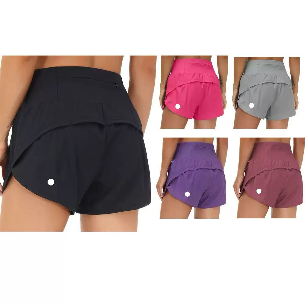 New Speed up Short Women's High Waisted Running Quick Dry Athletic Workout Shorts jump close skin have ed Loose no awkward yoga Pilates Jogging gym pants