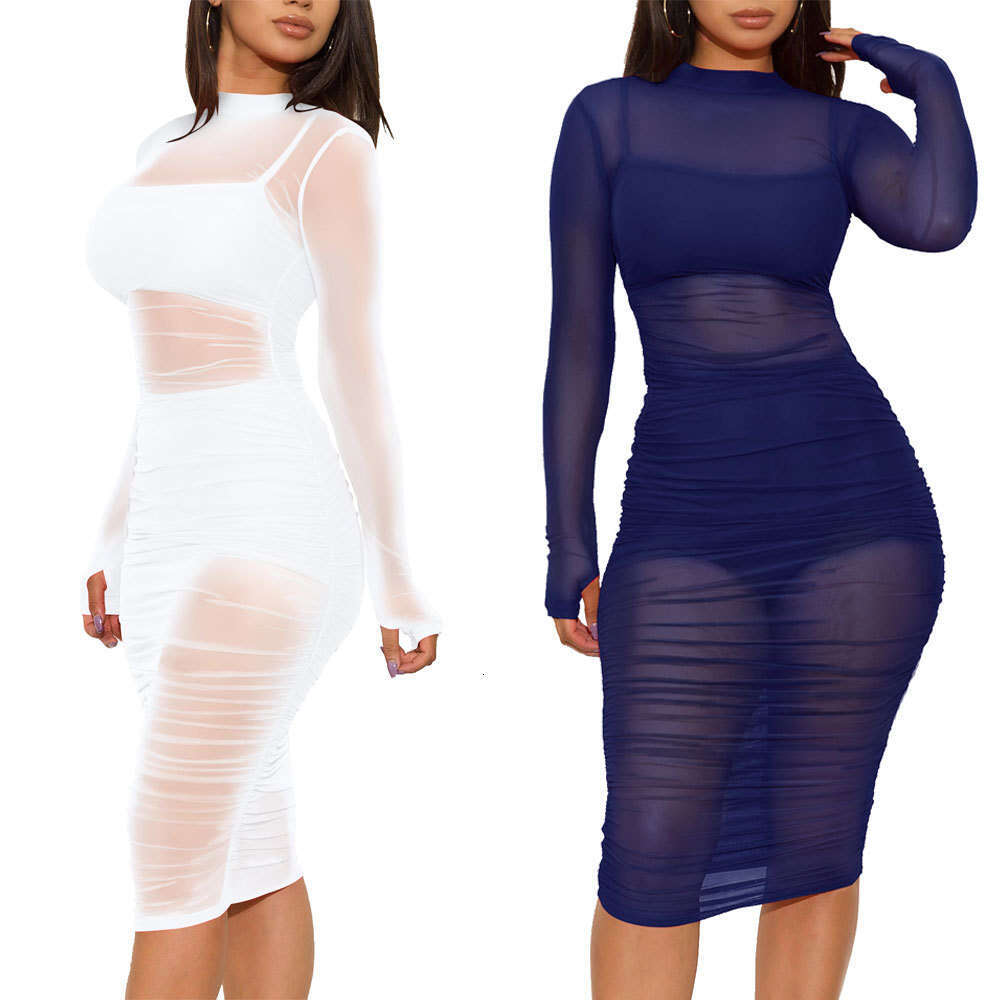 Maxi Dress Style Nightclub Women S Mesh Dress Tank Top Shorts Three Piece Set New Floral Dress