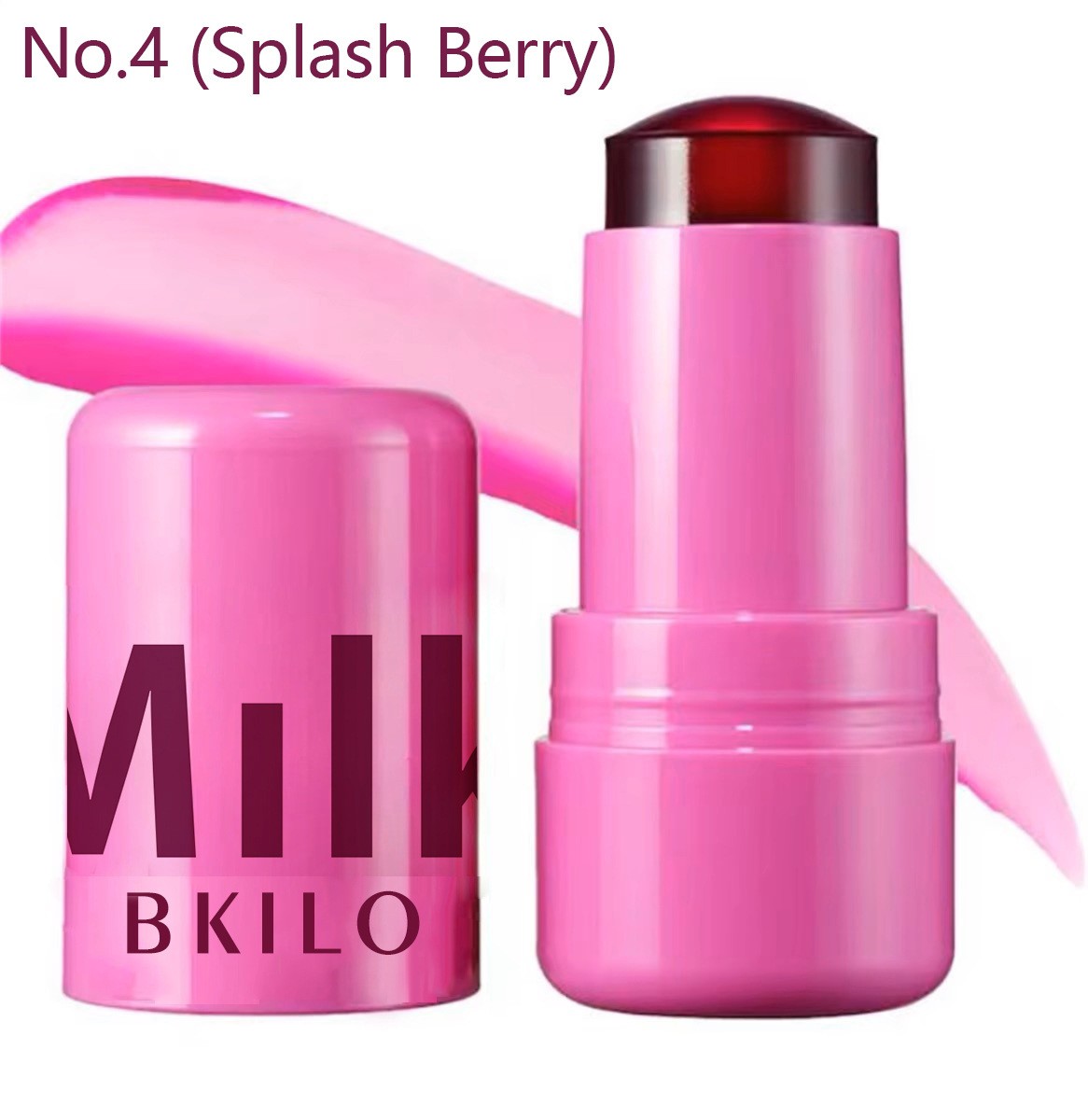 Milk BKILO Blush Stick Lipstick Lip And Cheek Dual-Use Transparent Tinting Lip Balm For Brightening And Coloring