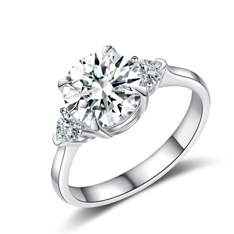 High-Shine Platinum Finish Eternity Diamond Engagement Band: Dazzle Your Partner With This Stunning 925 Silversmith Craftsmanship Piece