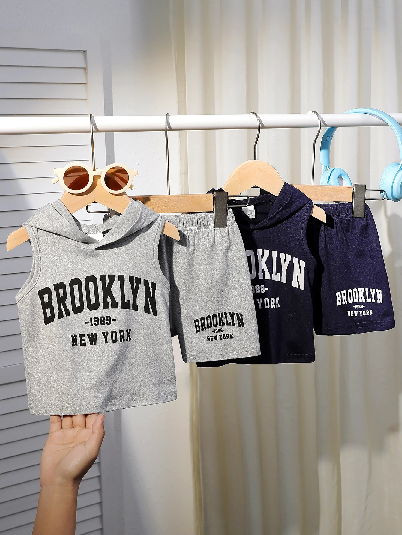 Infant Summer Style Baby Boys LetterPrint Sleeveless Tshirt and Shorts Casual MixMatch 4Piece Set 250517z