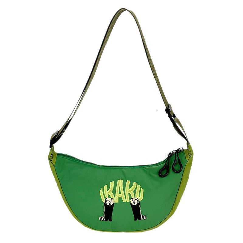 New diagonal fashion women s cartoon printed shoulder fashion Oxford fabric lightweight bicycle bag designer fashion shoulder bag crossbody bag