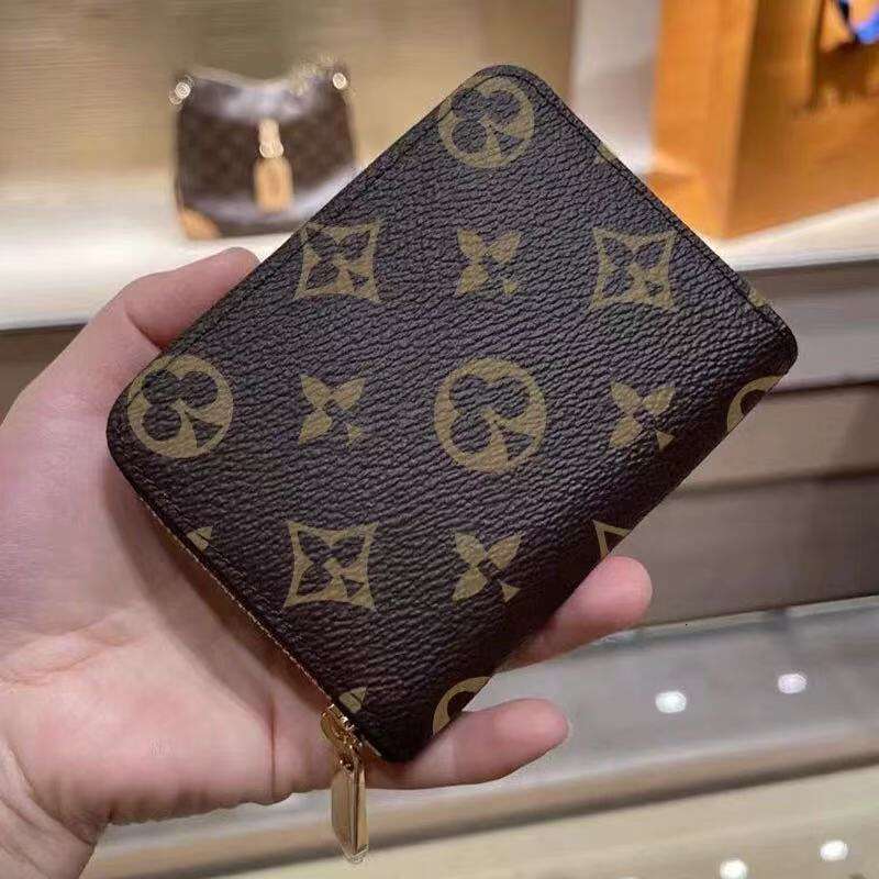 5A Designers bag High quality women's and men's mini wallets Wallets Purses Fashion Short Wallet Monograms Classic Zipper Pocket Bag Zip Coin Purse with Box
