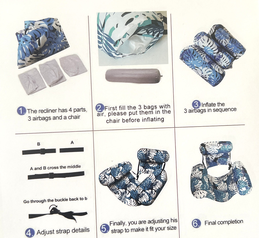 Heavy-Demand Adult Pool Float Lounge - Extra Wide Inflatable Water Chair for Beach Vacation, Summer Parties & Lake Relaxation