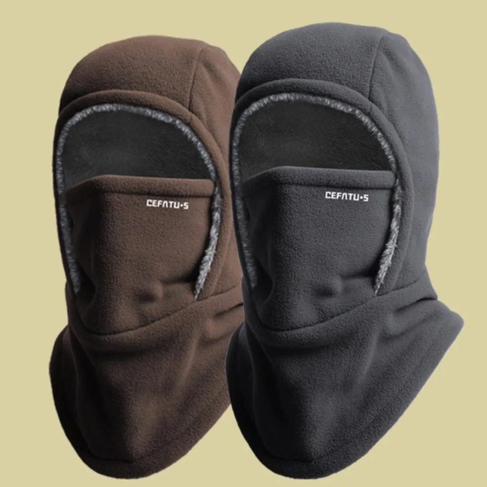 Fleece Balaclava Cycling Cap Cold-proof Windproof Warm Hood and Hat Thicken Thermal Ski Windproof Cap Women Men 250522