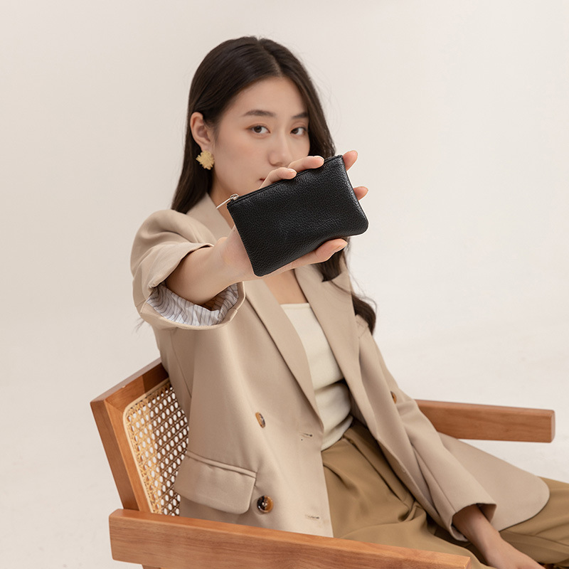 New Fashionable Men s and Women s Suitable Lychee Pattern fashion Zipper Wallet Ultra Thin Short fashion Card Coin Key Storage Bag Designer Men s Key 