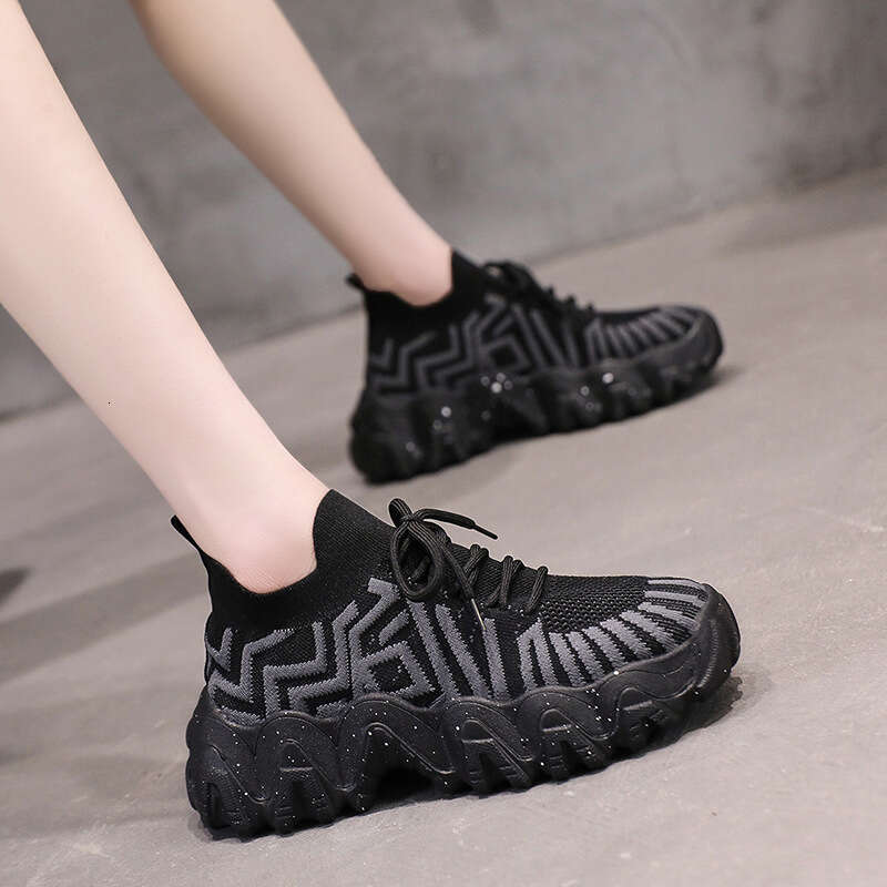 New Trendy Dad Shoes For Women In Spring And Summer 2025, Designer Shoes, Trendy And Fashionable Thick Soled Korean Version Casual Fly Woven Sports Wo