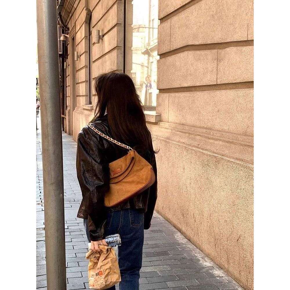 Niche Design Chain Crossbody for Women 2025 Autumn Winter New Matte High-Quality Texture Shoulder Underarm Bag