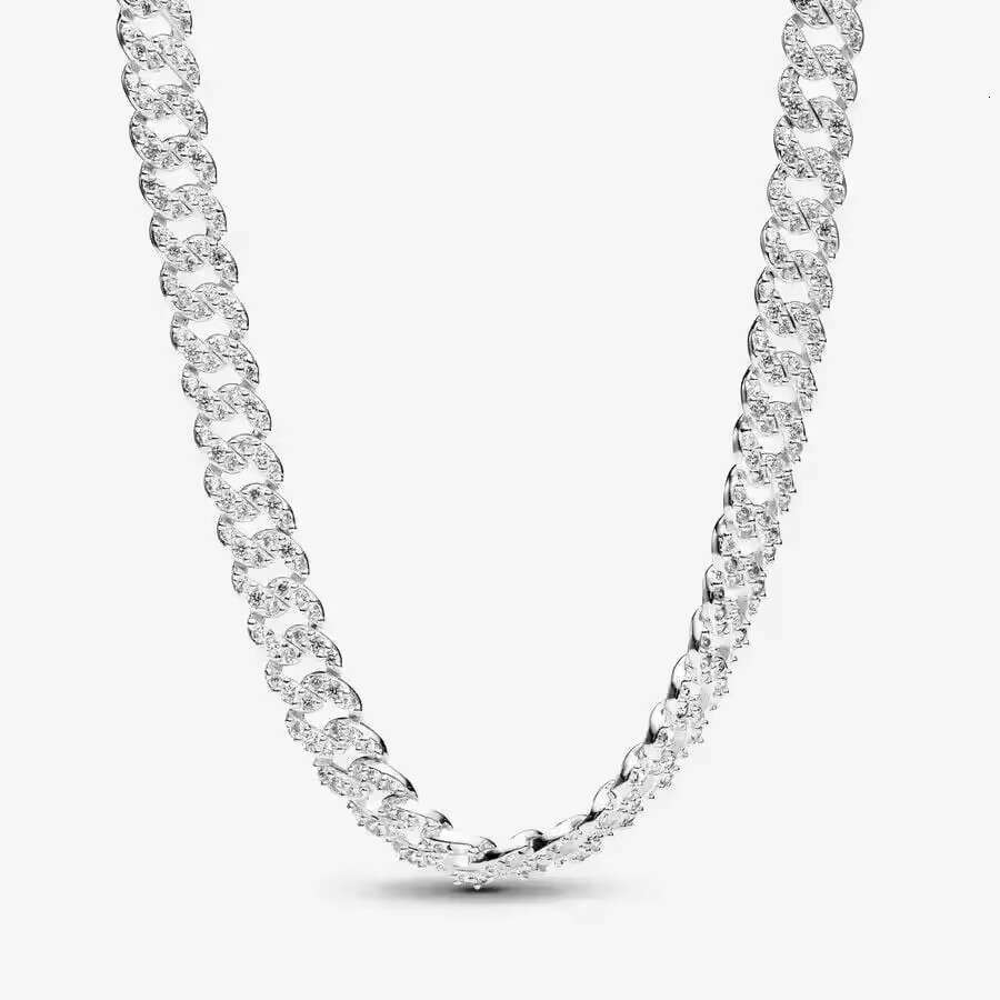 New 925 Silver Rose gold Plating Timeless Chain Bracelet necklace Jewelry Charm Women Fine Gift