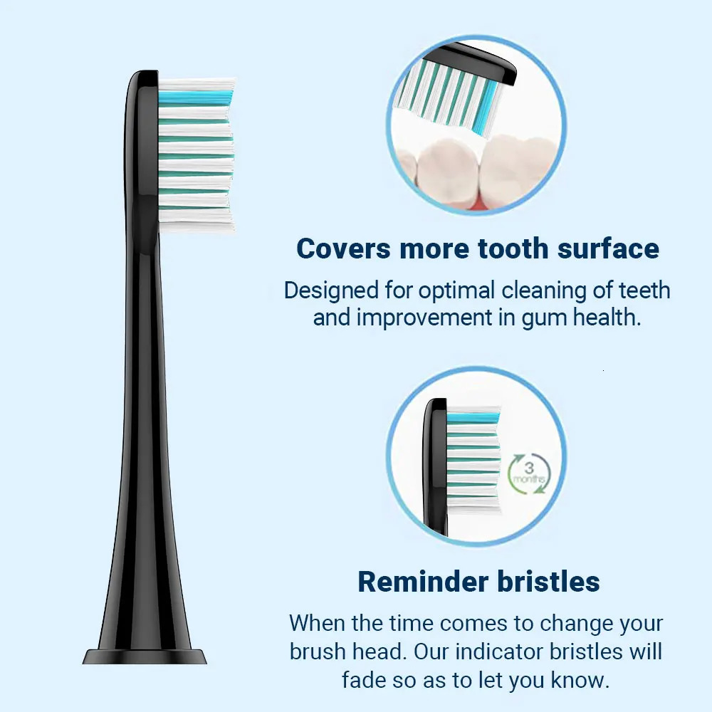 4/8/12/16PCS Replacement Toothbrush Brush Heads Compatible with Phili Sonic Care and More Click-on Electric Toothbrush Handles 250516