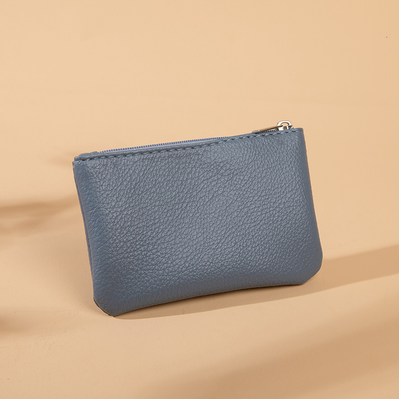 New Fashionable Men s and Women s Suitable Lychee Pattern fashion Zipper Wallet Ultra Thin Short fashion Card Coin Key Storage Bag Designer Men s Key 
