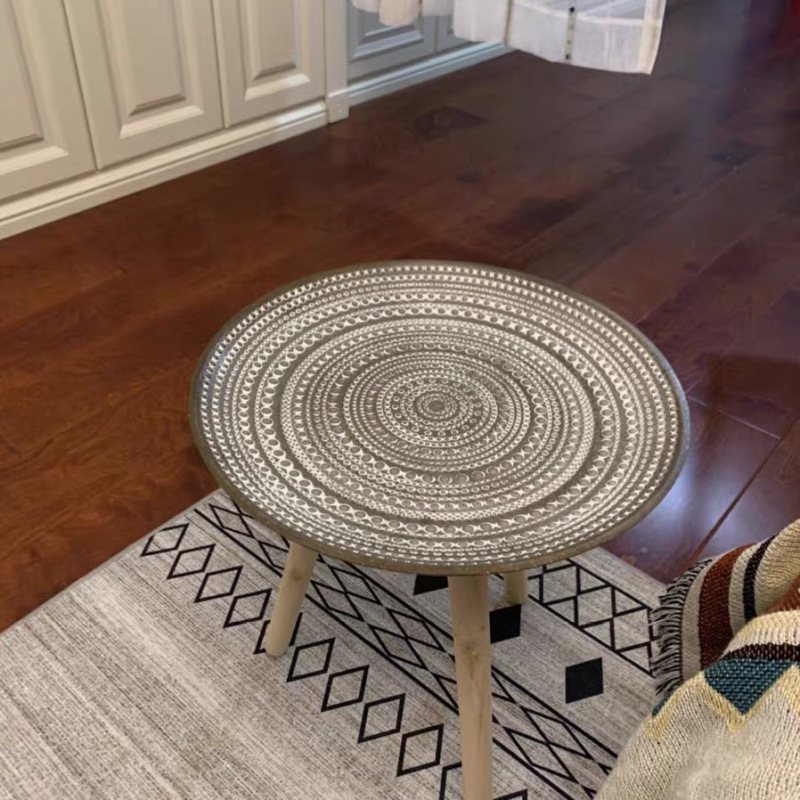 B5254 Creative shop homestay retro small household coffee table small side table