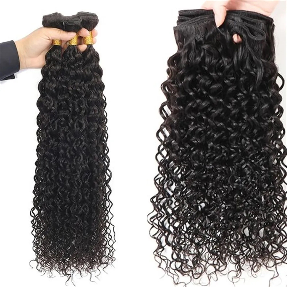 ViBESHiFT 10-26 Inch Straight Hair Body Wave Deep Wave Water Curly Virgin Human Hair Extensions Unprocessed 100% Human Hair Weave Bundles Hair piece f