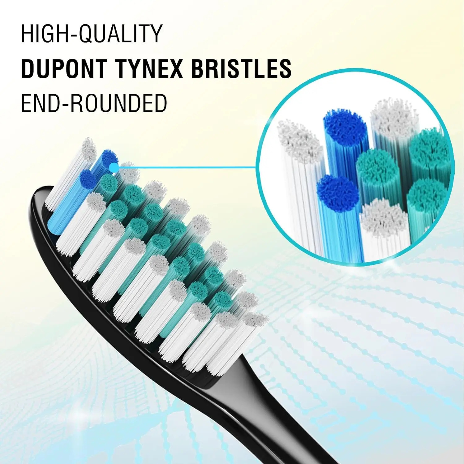 4/8/12/16PCS Replacement Toothbrush Brush Heads Compatible with Phili Sonic Care and More Click-on Electric Toothbrush Handles 250516