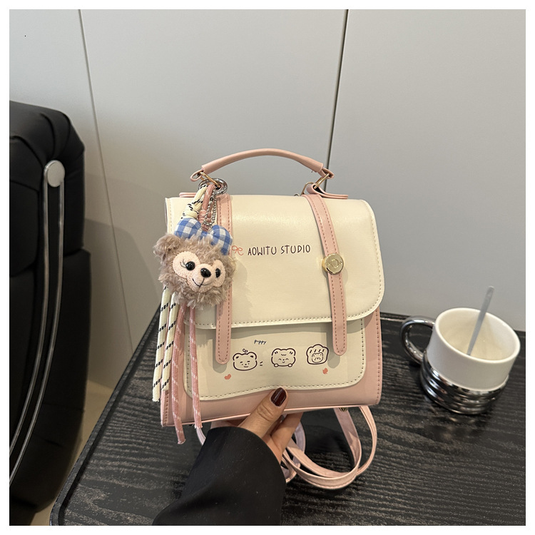 New trend Popular Spring Handheld Travel Backpack Pendant Cute Fashion Handbag Designer Women's Fashion Crossbody Bag Shoulder Bag