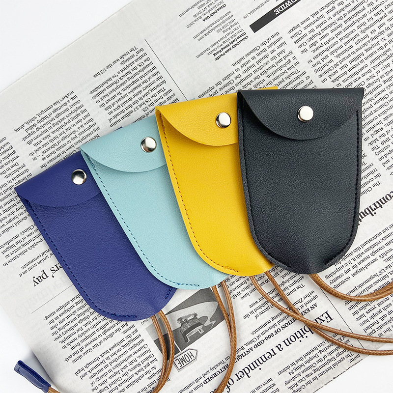 Fashion girl cartoon fashion pull bag creative leather car key universal protective cover fashion designer fashion classic men s key bag