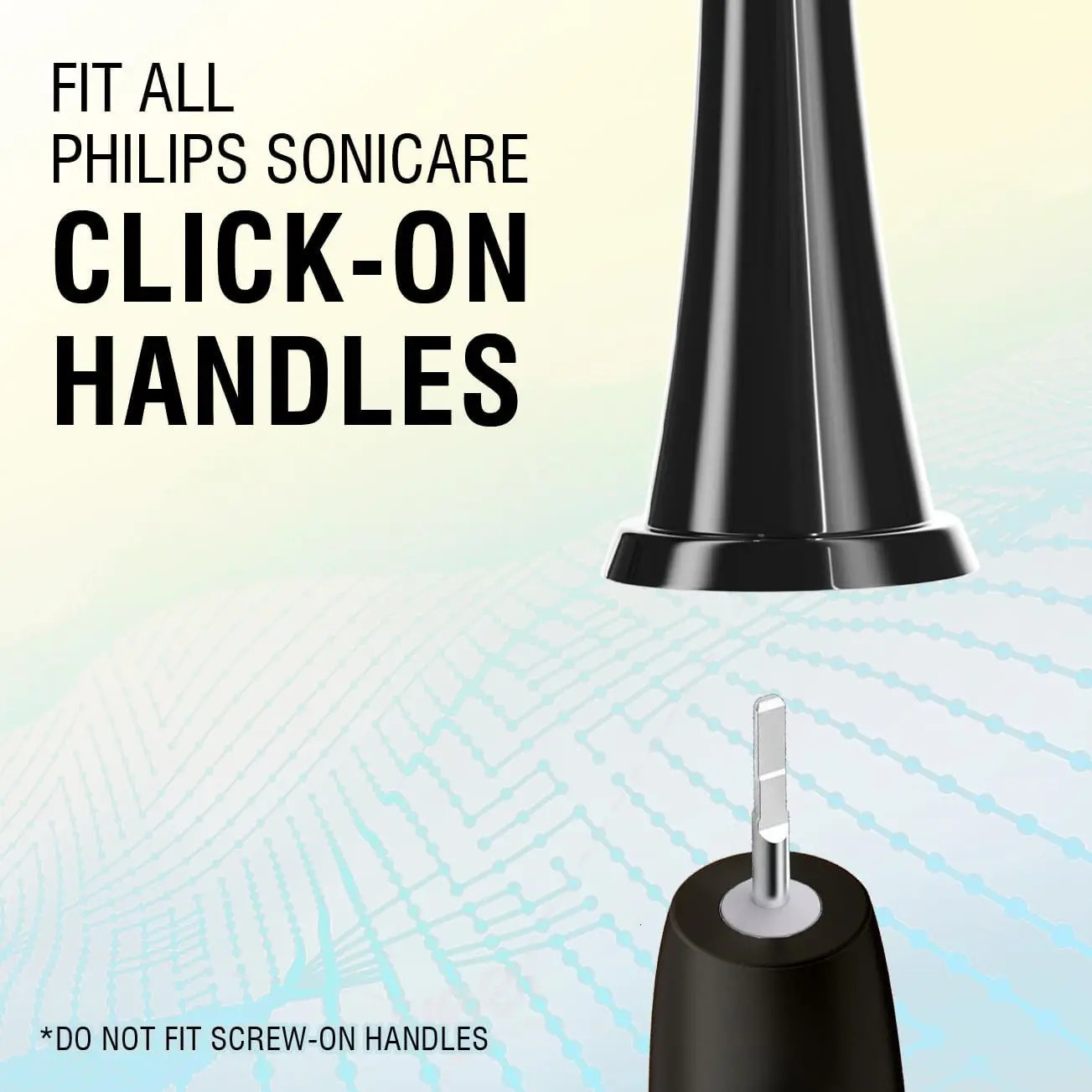 4/8/12/16PCS Replacement Toothbrush Brush Heads Compatible with Phili Sonic Care and More Click-on Electric Toothbrush Handles 250516