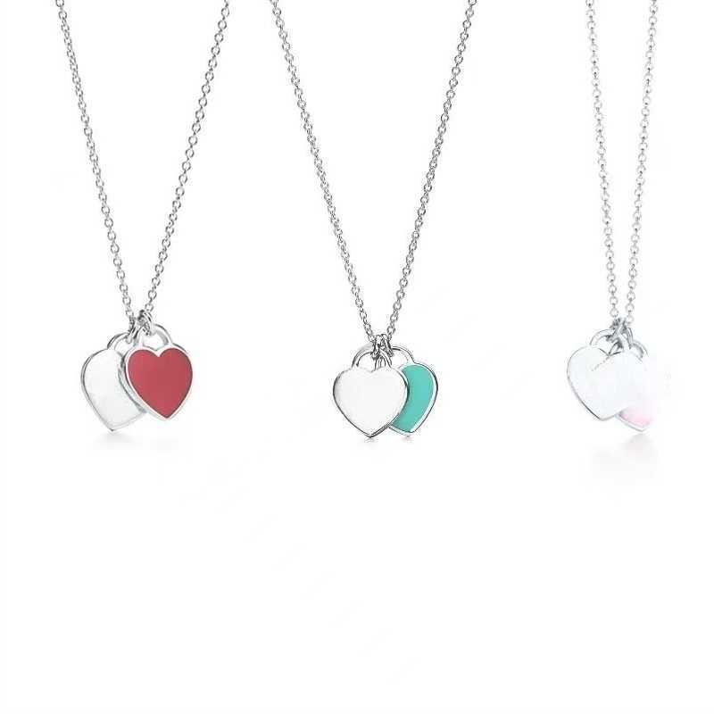 Necklaces Pendant Necklaces New Designer Love Heart-shaped Gold Silver S925 Earrings Wedding Engagement Gift Fashion Jewelry necklace