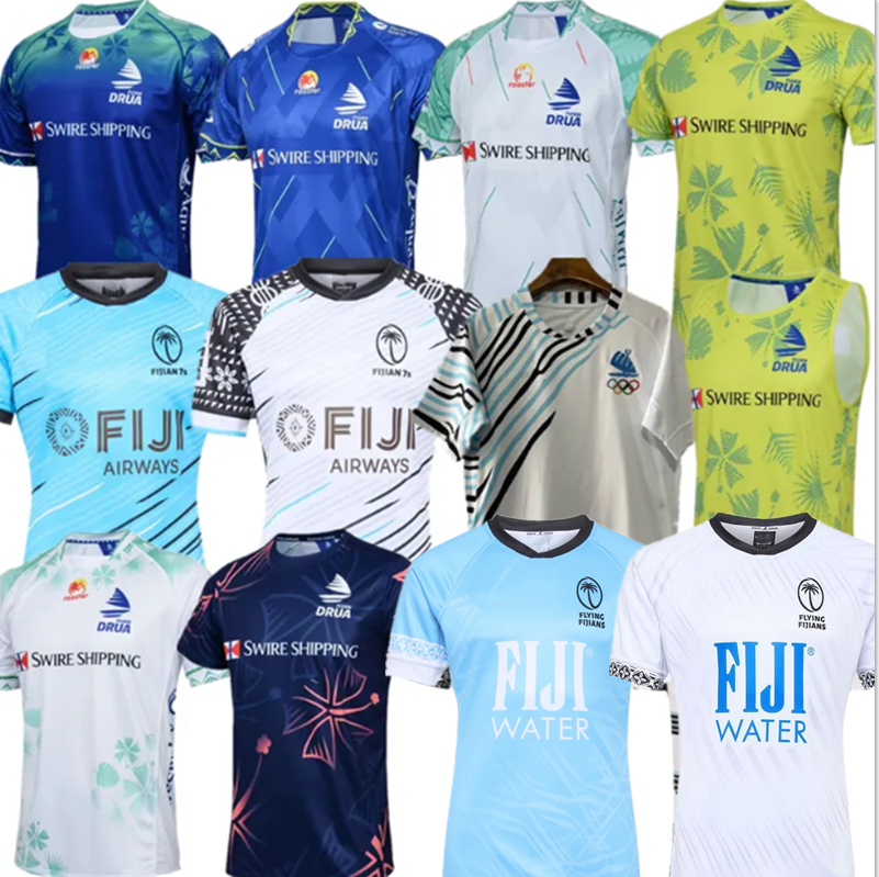 2025 Fiji Drua Airways Rugby Jerseys New Adult Home Away Flying 2024 2025 2026 Fijians Rugby Jersey Shirt Kit Maillot Camiseta Maglia Tops vest