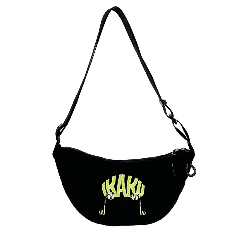 New diagonal fashion women s cartoon printed shoulder fashion Oxford fabric lightweight bicycle bag designer fashion shoulder bag crossbody bag