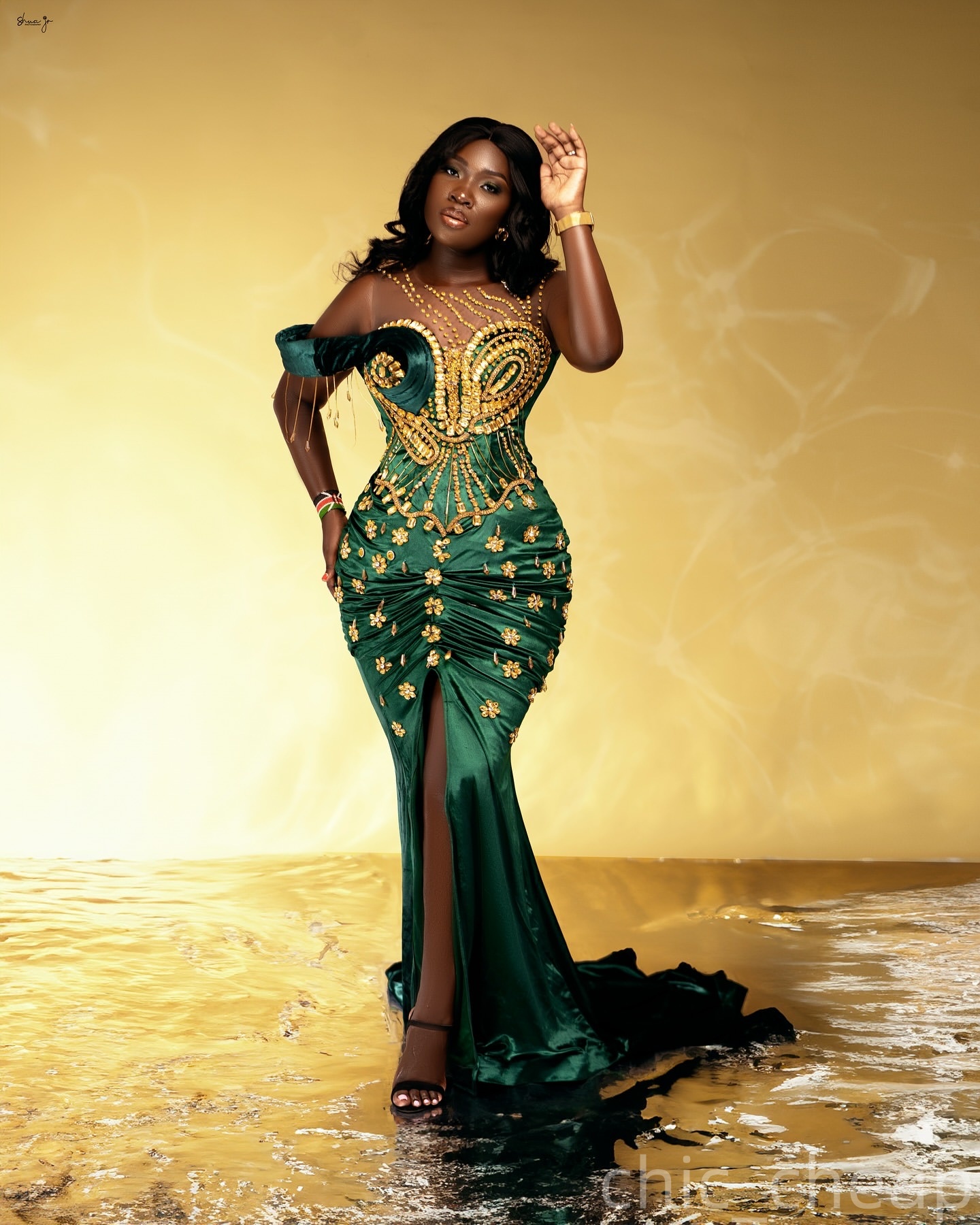 Dark Green Mermaid Prom Dresses 2025 Crystals Satin High Split Evening Formal Party Second Birthday Engagement Gowns Plus Size Dress For Special Occas