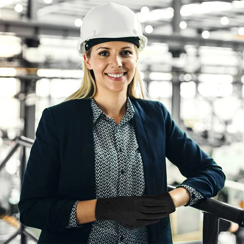 6/12Pairs Black Cotton Gloves Soft Moisturizing Overnight Eczema Cloth Gloves Stretch Washable Jewelry Inspection Working Gloves 250522