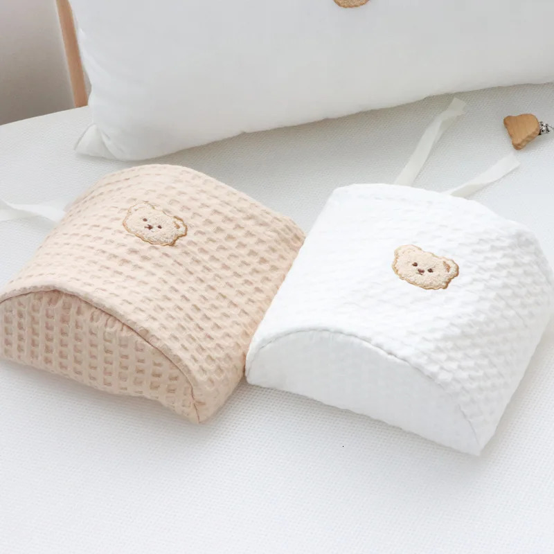 20X21cm Baby Crib Storage Bag Pure Cotton Non Fluorescent Large Waffle Cloth Hanging 250517z