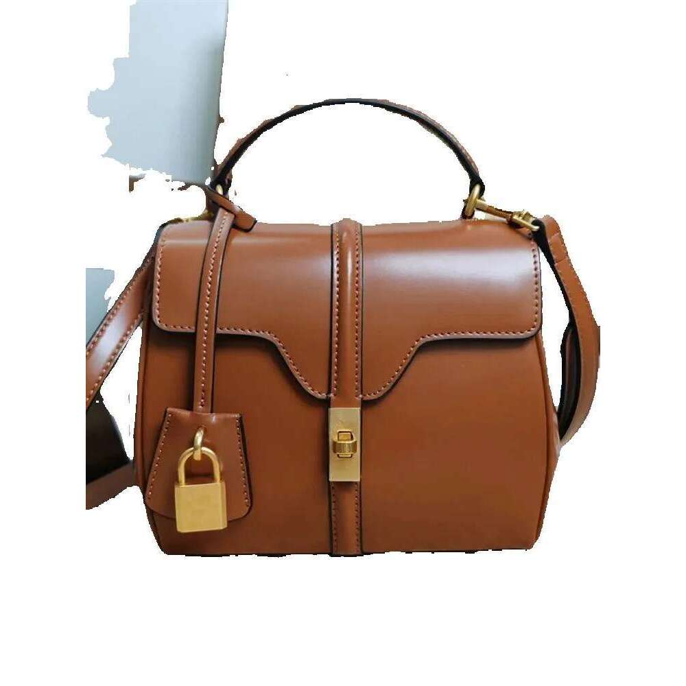 Designer Luxury Fashion Women Small Casual Totes Handbag Lock Hasp Flap Bag Ladies High Quality Cow Split Leather Shoulder Bags Pouch