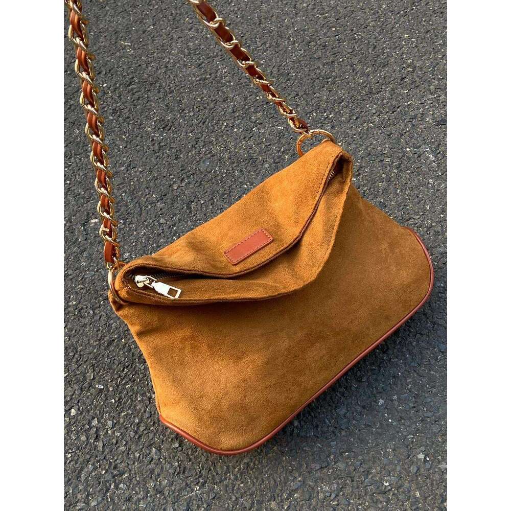 Niche Design Chain Crossbody for Women 2025 Autumn Winter New Matte High-Quality Texture Shoulder Underarm Bag