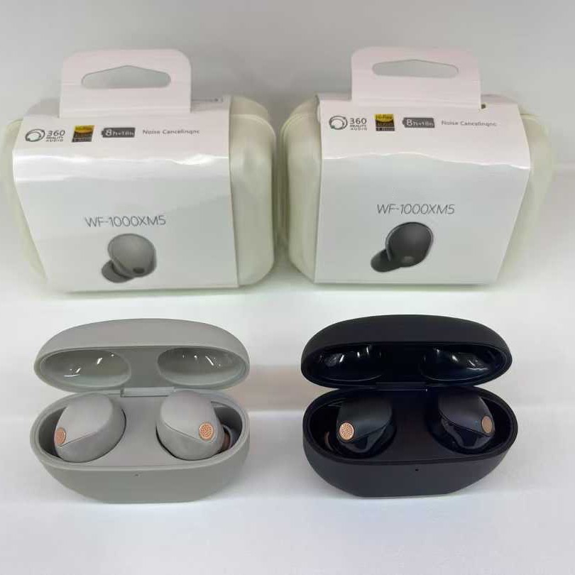 The new WF-1000XM5 Bluetooth headphones are in-ear Bluetooth headphones with noise-cancelling beans