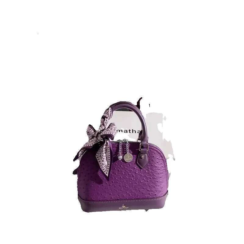 Designer Luxury Purple Color Fashion Dots Shell High Quality Women Handbag Textured Shoulder Messenger Lady Purse Female Casual Bag
