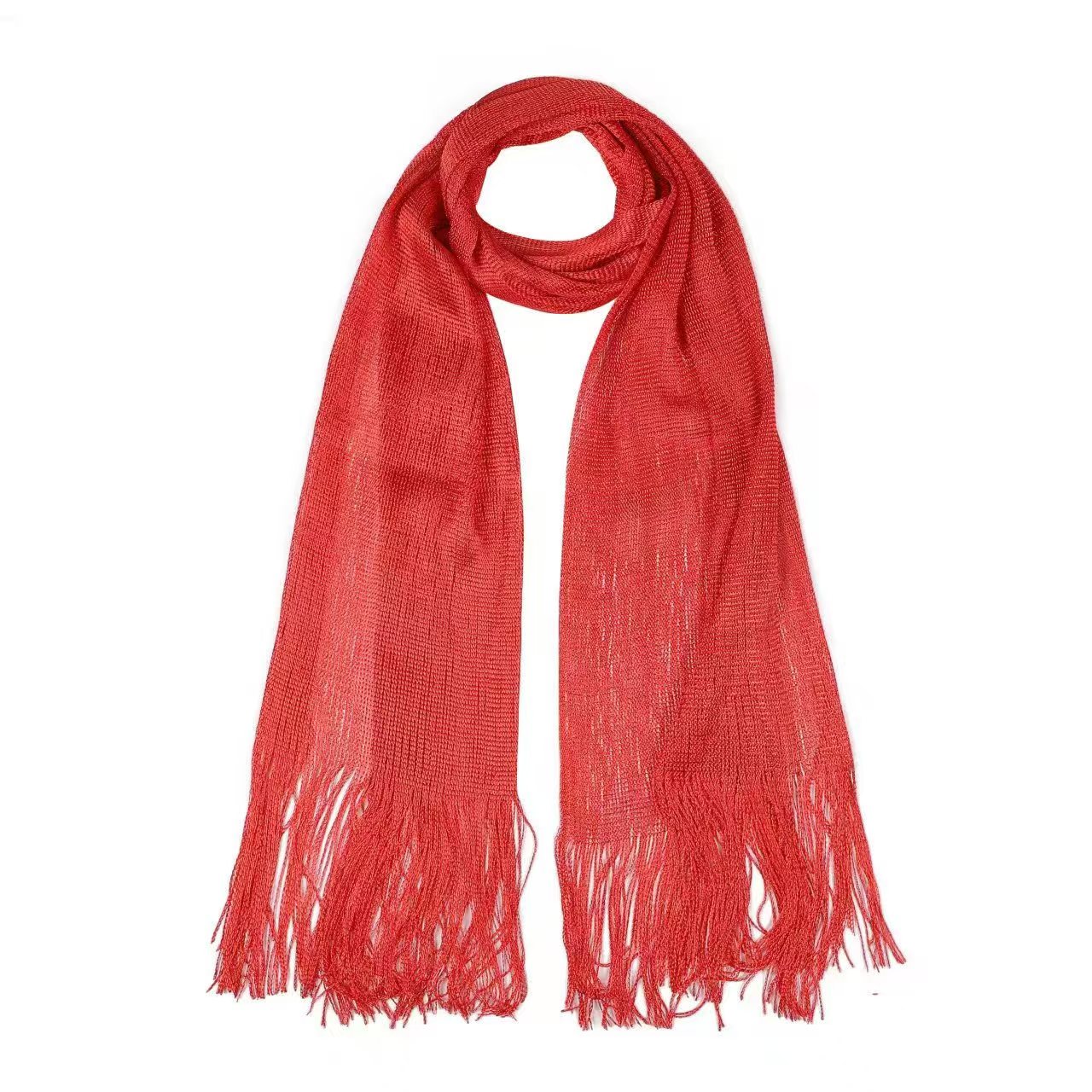 T803 rayon scarf gold and silver silk flat scarf thin headscarf polyester scarf European and American hollow shawl