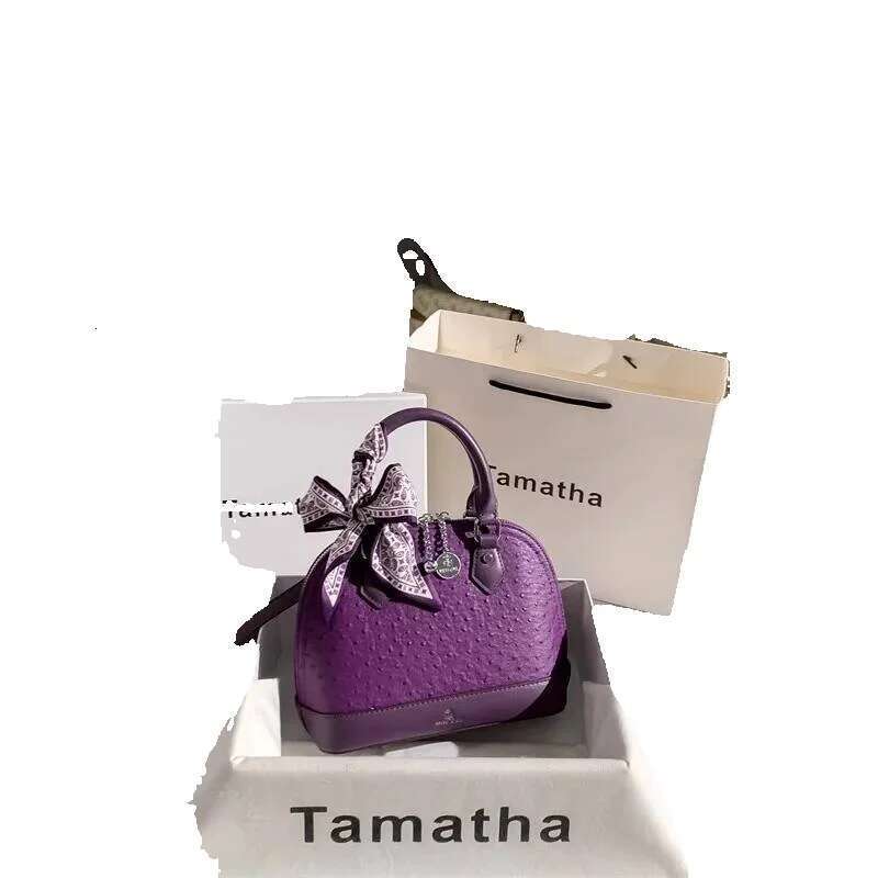 Designer Luxury Purple Color Fashion Dots Shell High Quality Women Handbag Textured Shoulder Messenger Lady Purse Female Casual Bag