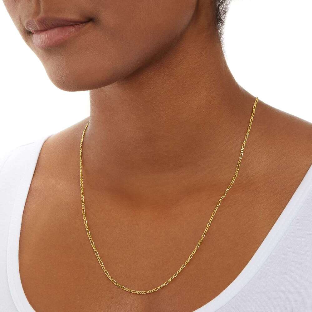 14k gold-plated pure sier Ferrero chain 40.64cm, 45.72cm, 50.80cm, or 60.96cm