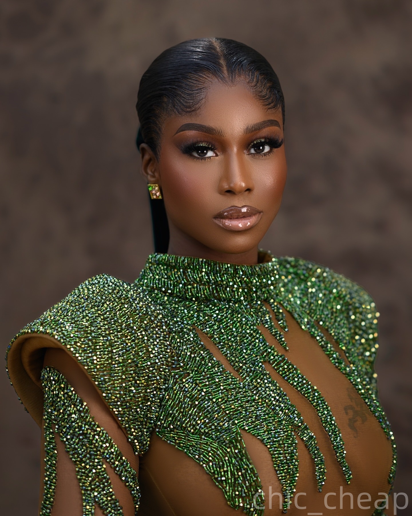 Dark Green Mermaid Prom Dresses 2025 Beaded Illusion Satin Sequined Evening Formal Party Second Birthday Engagement Gowns Plus Size Dress For Special 
