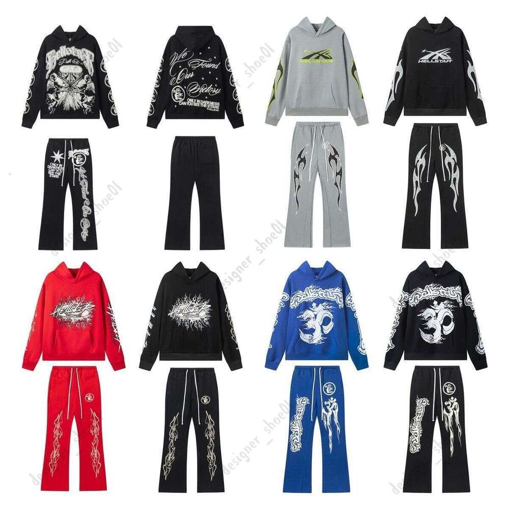 Hoodie Trend Fashion Hip Hop hellly starity Hoodie Street Hooded Sweatshirt Designers Shirt Long Sleeve Pullover Womens Washed Sweatpants yypo