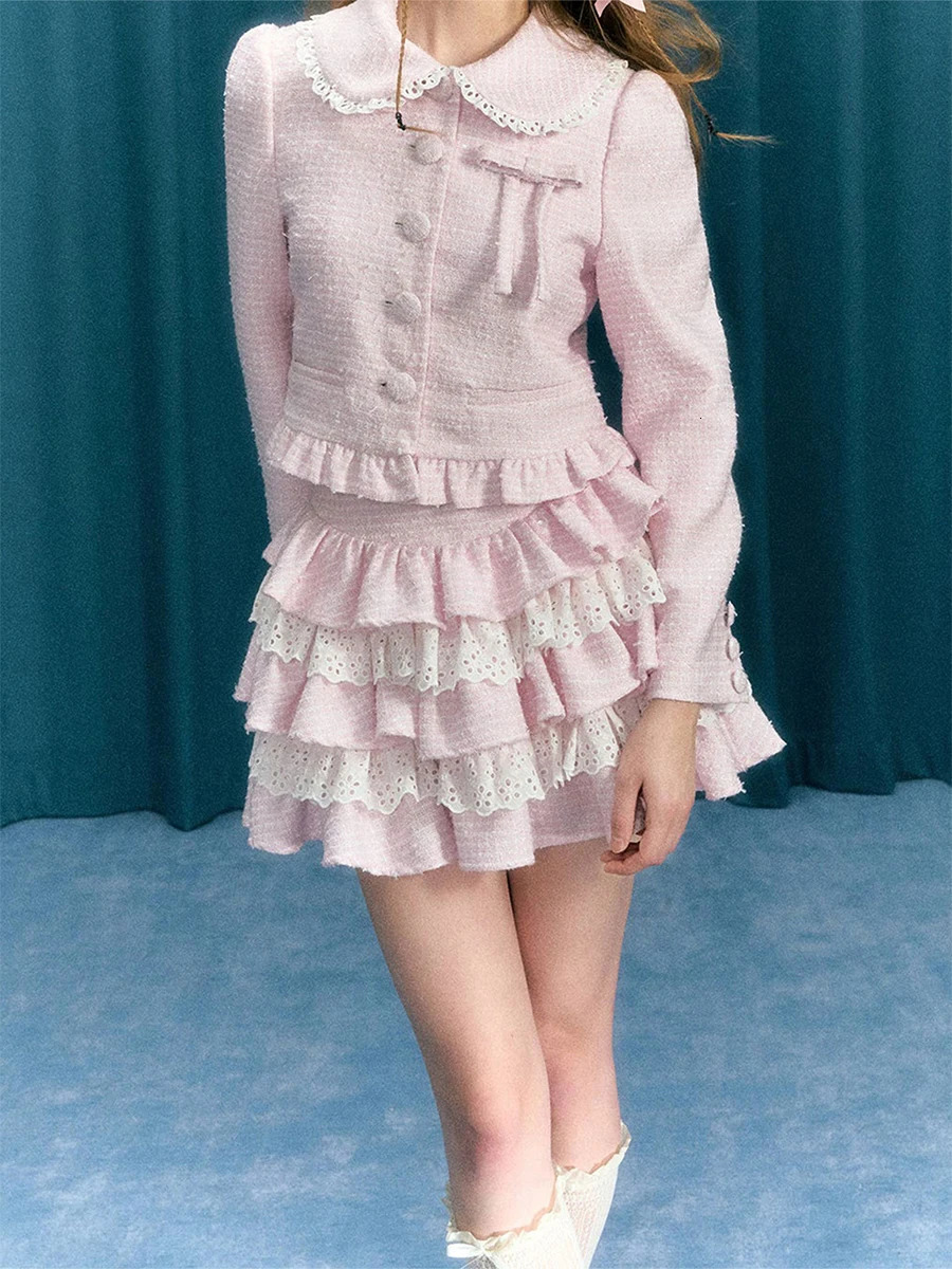 Women s Tartan Checkered Pleated Mini Skirts with High Waistband and Delicate Lace Detailing for a Flirty Look 250516Z