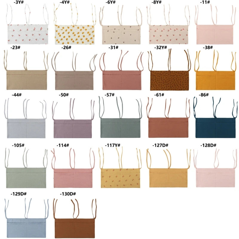 Baby Bedside Storage Bag Crib Organizer Hanging for MultiPurpose born Bed Diaper Toy Tissue 250517z