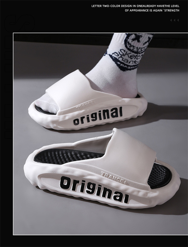 Free Shipping new slides designer Slippers men sandals 2025 Men's flip flops with thick sole, trendy and fashionable for outdoor wear, indoor men