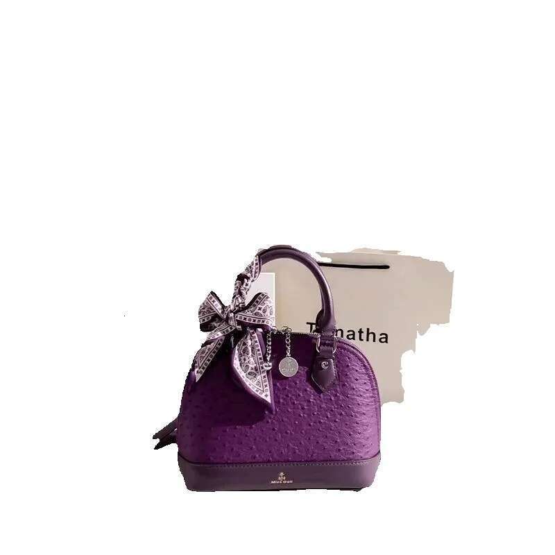 Designer Luxury Purple Color Fashion Dots Shell High Quality Women Handbag Textured Shoulder Messenger Lady Purse Female Casual Bag