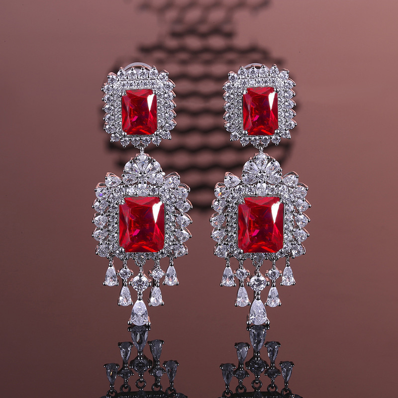 Exquisite Handcrafted Statement Pieces - Modern Artisan Crafted Hoop Studs Complemented by Vivid Colored Synthetic Stones